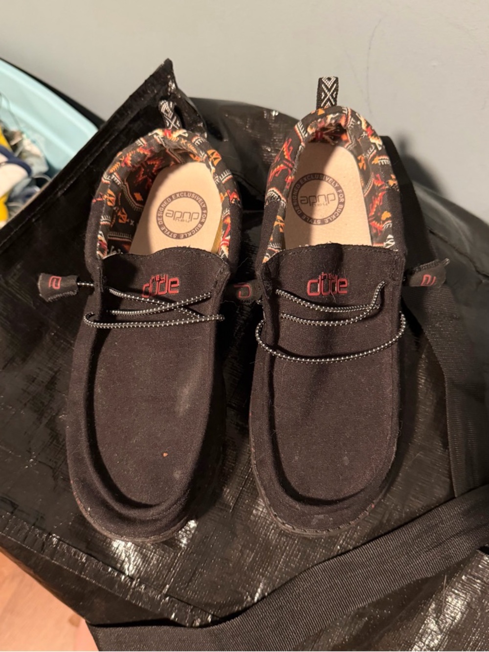 Casual Black Slip-On Shoes